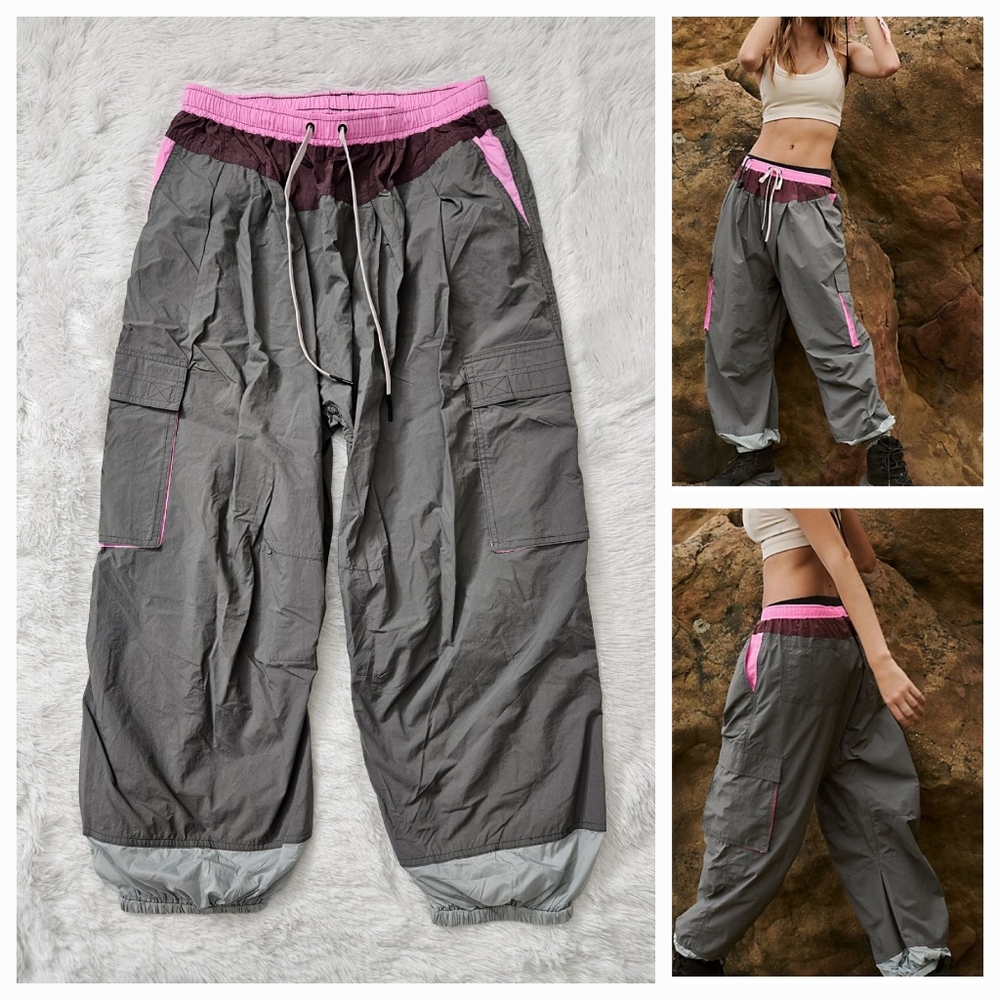 FP Movement by Free People Gray and Pink Track Pants